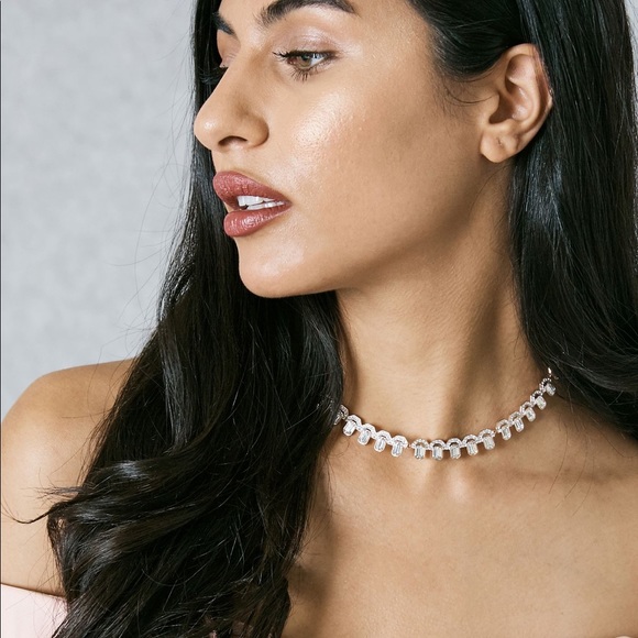 Swarovski Jewelry - Swarovski Silver Crystal Necklace